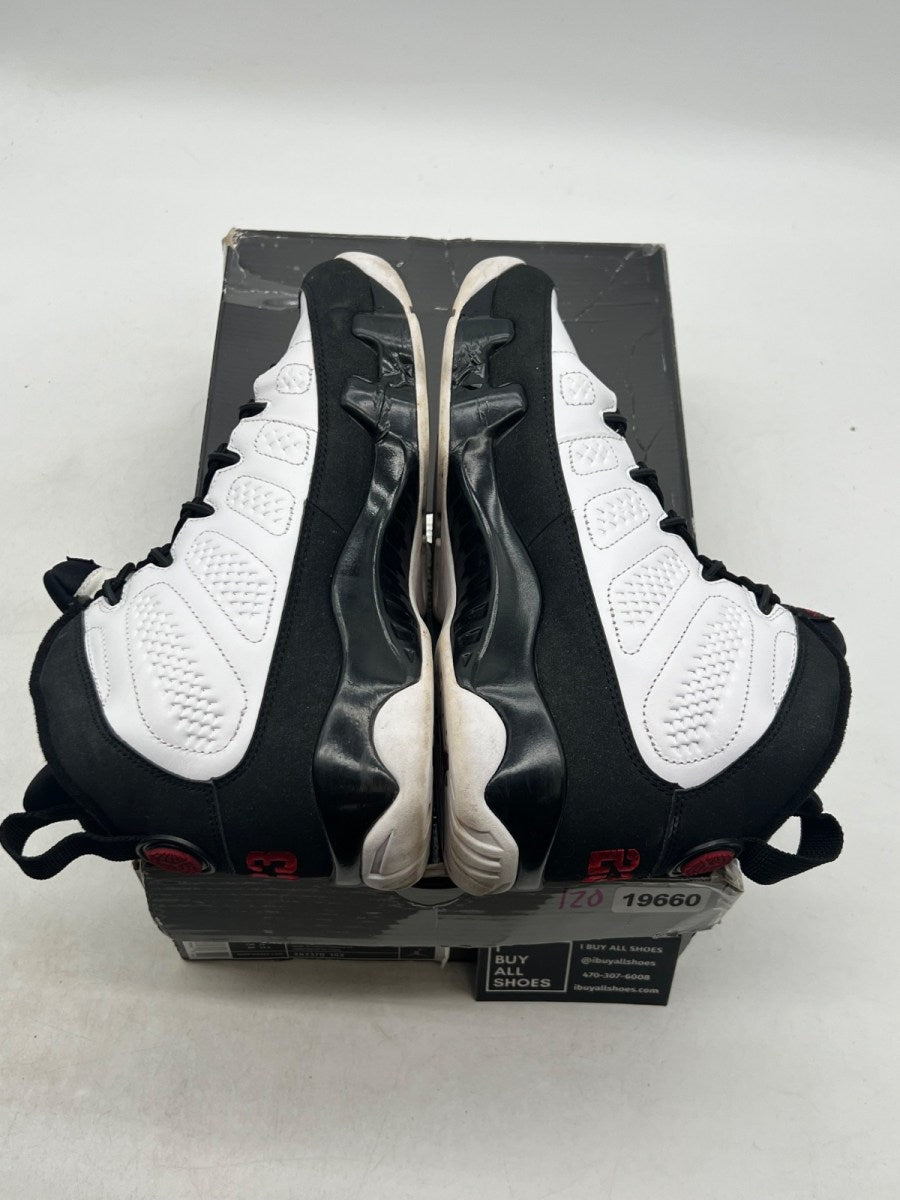 Jordan 9 Retro White Black Red (2010) 8 (Moderately Worn Pre-Owned) - Image 9