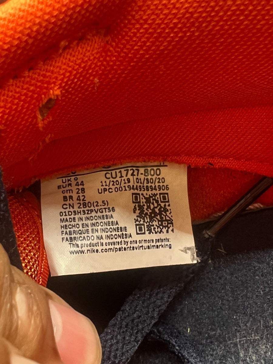 Nike Dunk Low SP Champ Colors University Orange Marine (2020) 10 (Heavily Worn Pre-Owned) - Image 9