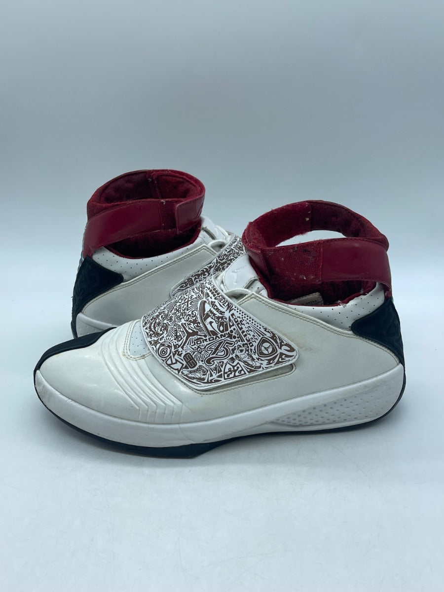 Air Jordan 20 OG 'White Varsity Red' 9.5 (Moderately Worn Pre-Owned) - Image 1