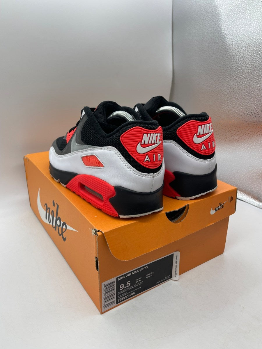Jordan 5 Retro Off-White Muslin 9.5 (Moderately Worn Pre-Owned)JordanBlack/Muslin-Fire Red - Image 4