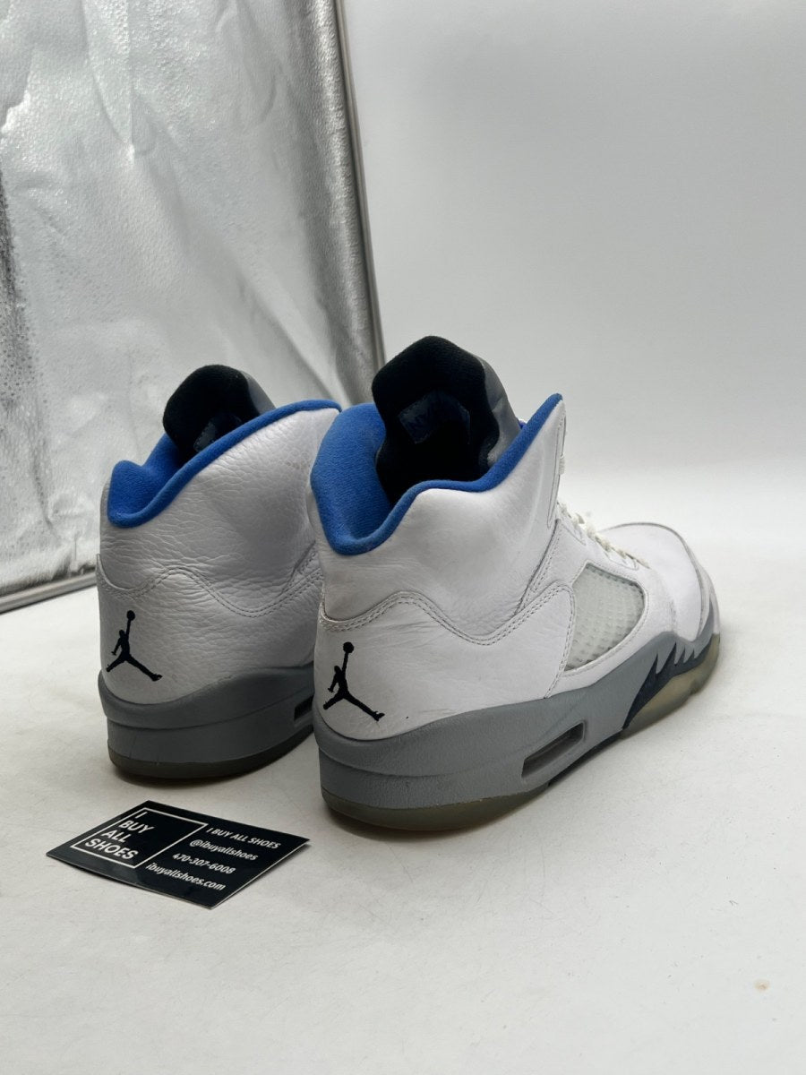 Jordan 5 Retro White Stealth (2021) 9.5 (Heavily Worn Pre-Owned) - Image 5