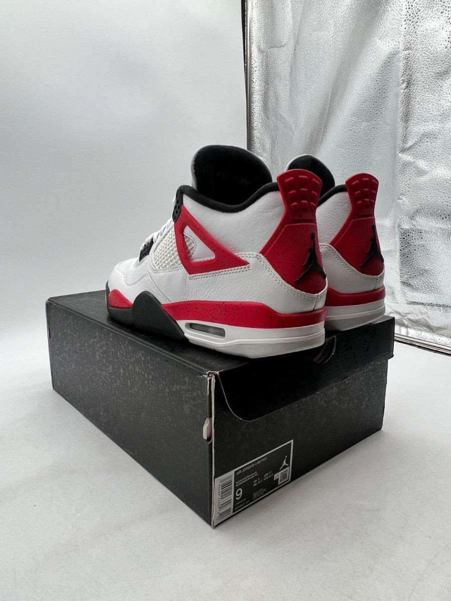 Jordan 4 Retro Red Cement 9 (Lightly Worn Pre-Owned) - Image 4