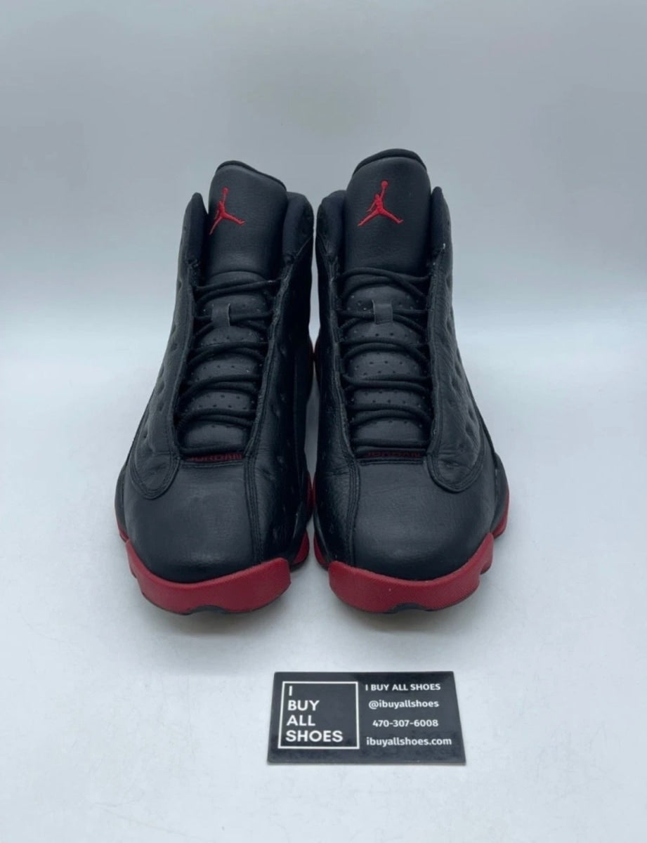 Jordan 13 Retro Dirty Bred 12 (Moderately Worn Pre-Owned)JordanBlack/Gym Red-Black - Image 2