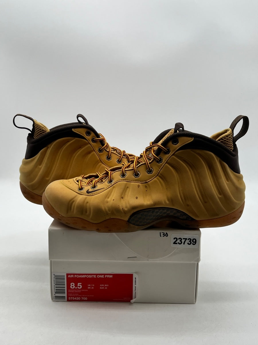 Nike Air Foamposite One Wheat 8.5 (Moderately Worn Pre-Owned)NikeHaystack/Track Brown - Image 1