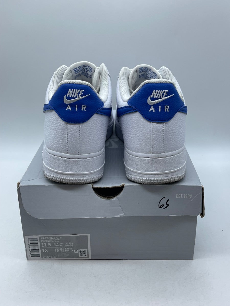 Nike Air Force 1 Low 'White Game Royal' 11.5 (Moderately Worn Pre-Owned) - Image 3