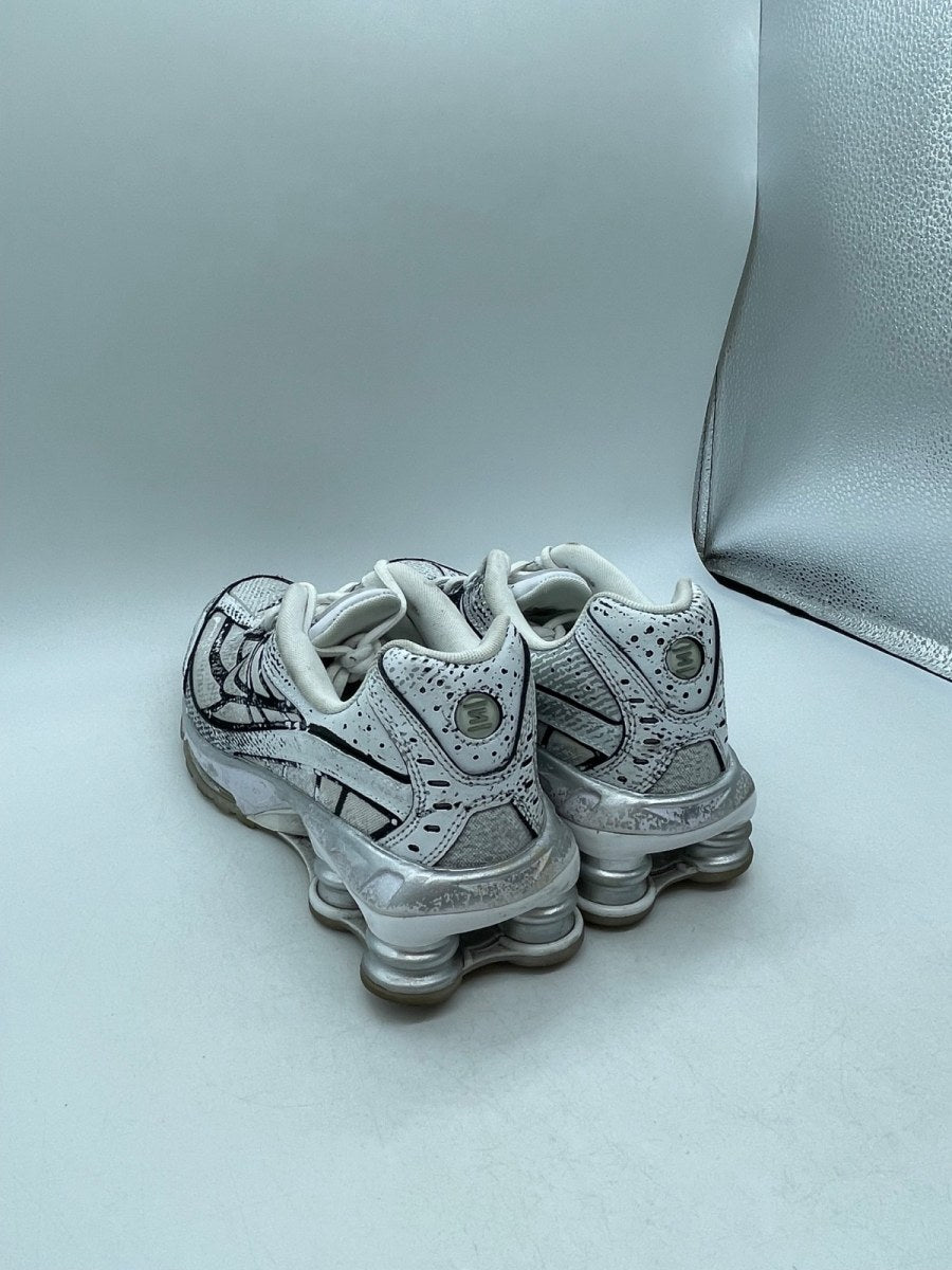 Nike Shox Ride 2 Metallic Platinum 9.5 (Moderately Worn Pre-Owned)NikeWhite/Metallic Platinum/Black/Flat Gold - Image 4
