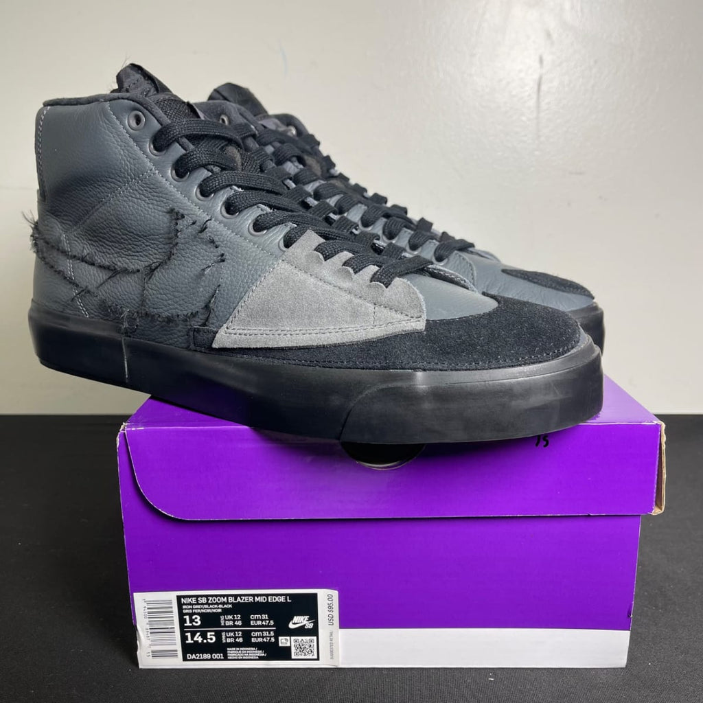 Nike SB Zoom Blazer Mid Edge Iron Grey (Size 13) - aux