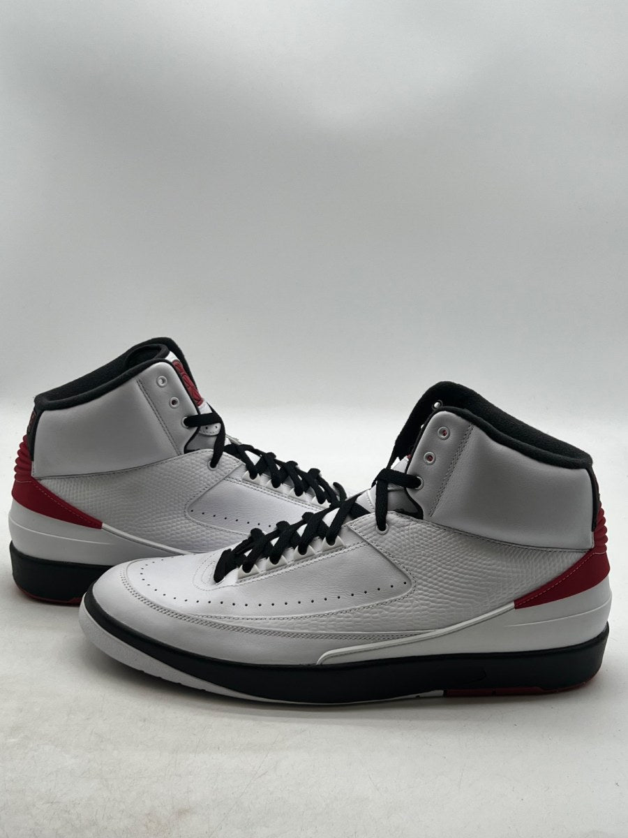 Jordan 2 Retro OG Chicago (2022) 14 (Lightly Worn Pre-Owned)JordanWhite/Varsity Red/Black - Image 1