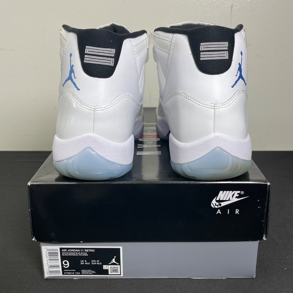 Jordan 11 Retro Legend Blue (2024) 9 (Moderately Worn Pre-Owned)JordanWhite/Legend Blue/Black - Image 4