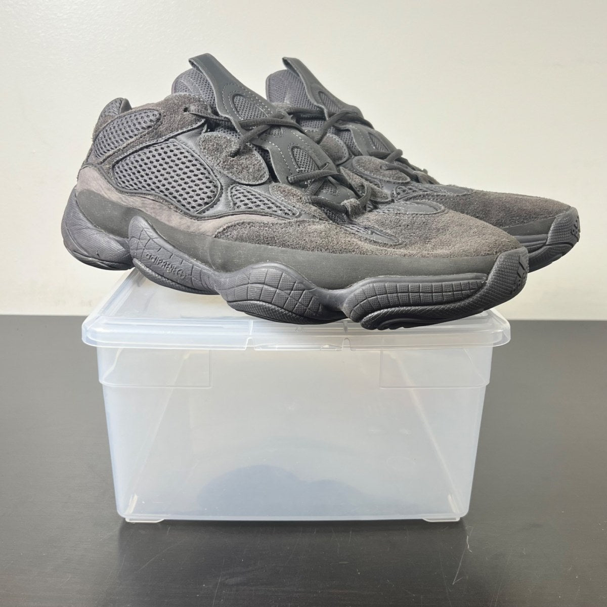 adidas Yeezy 500 Utility Black 14 (Moderately Worn Pre-Owned)adidasUtility Black/Utility Black/Utility Black - Image 1