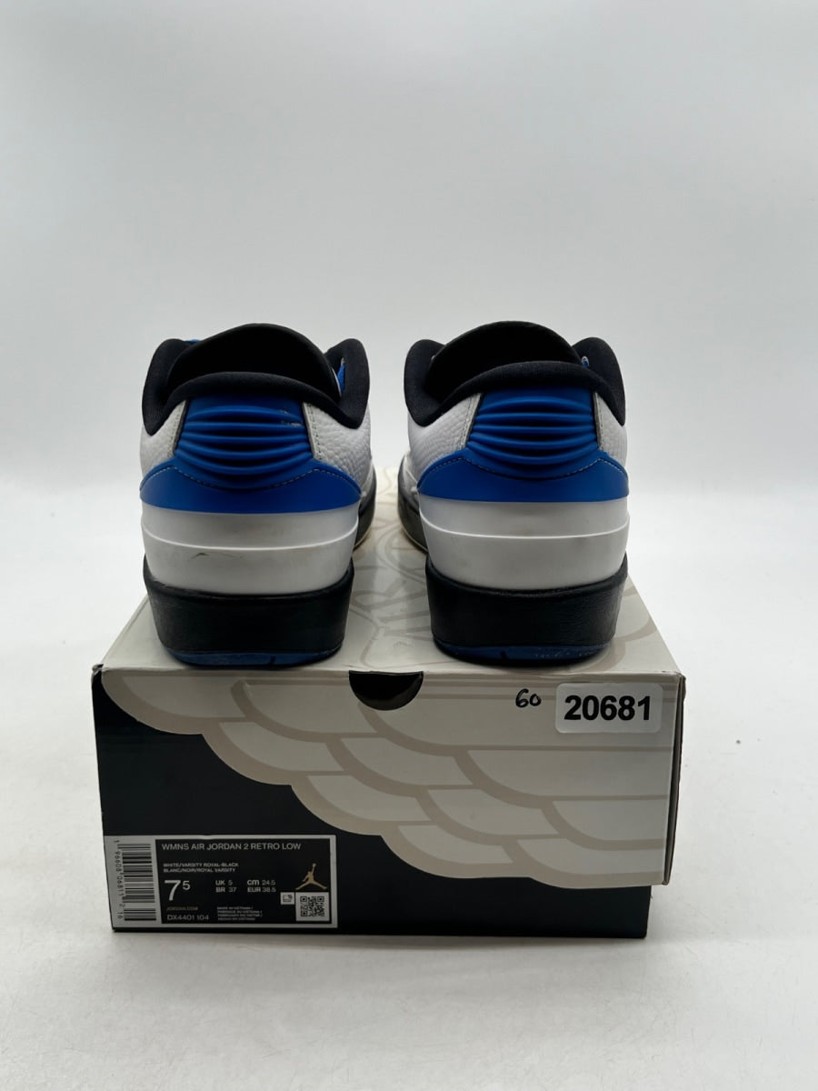 Jordan 2 Retro Low Varsity Royal (Women's) 7.5W (Moderately Worn Pre-Owned) - Image 3