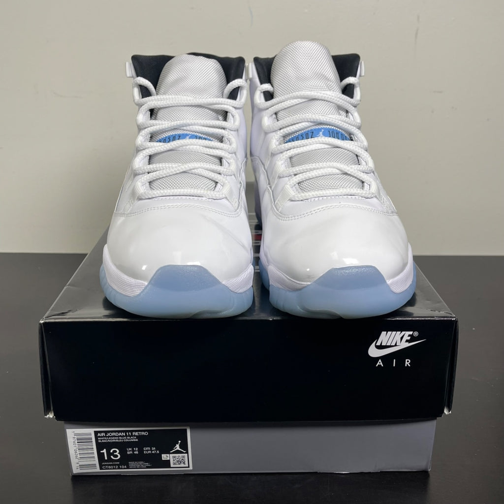 Jordan 11 Retro Legend Blue (2024) 13 (Moderately Worn Pre-Owned)JordanWhite/Legend Blue/Black - Image 2
