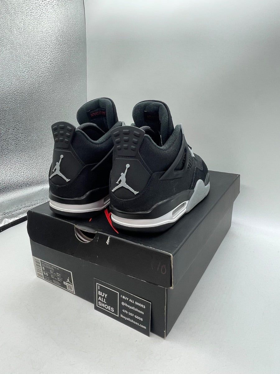 Jordan 4 Retro SE Black Canvas 8 (Moderately Worn Pre-Owned) - Image 5