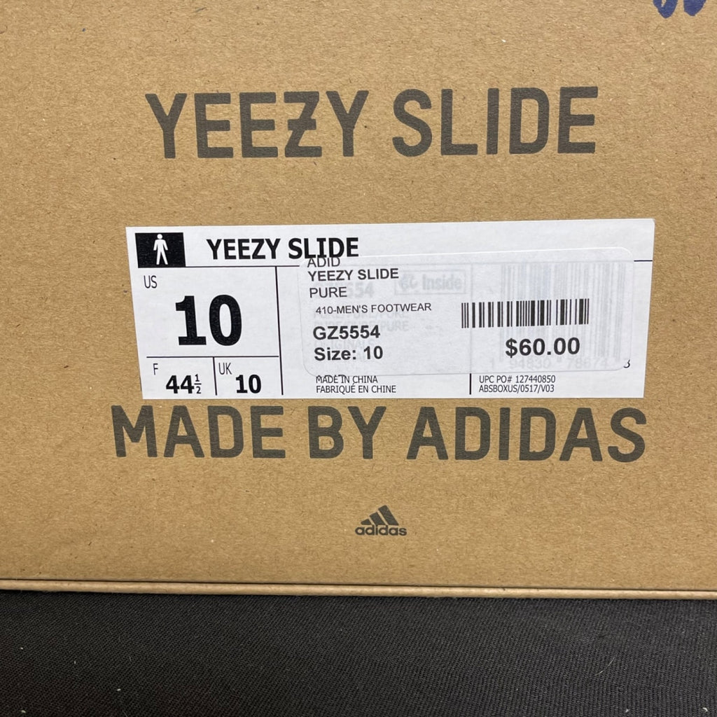 adidas Yeezy Slide Pure (First Release) 10 (Moderately Worn Pre-Owned)adidasPure/Pure/Pure - Image 7
