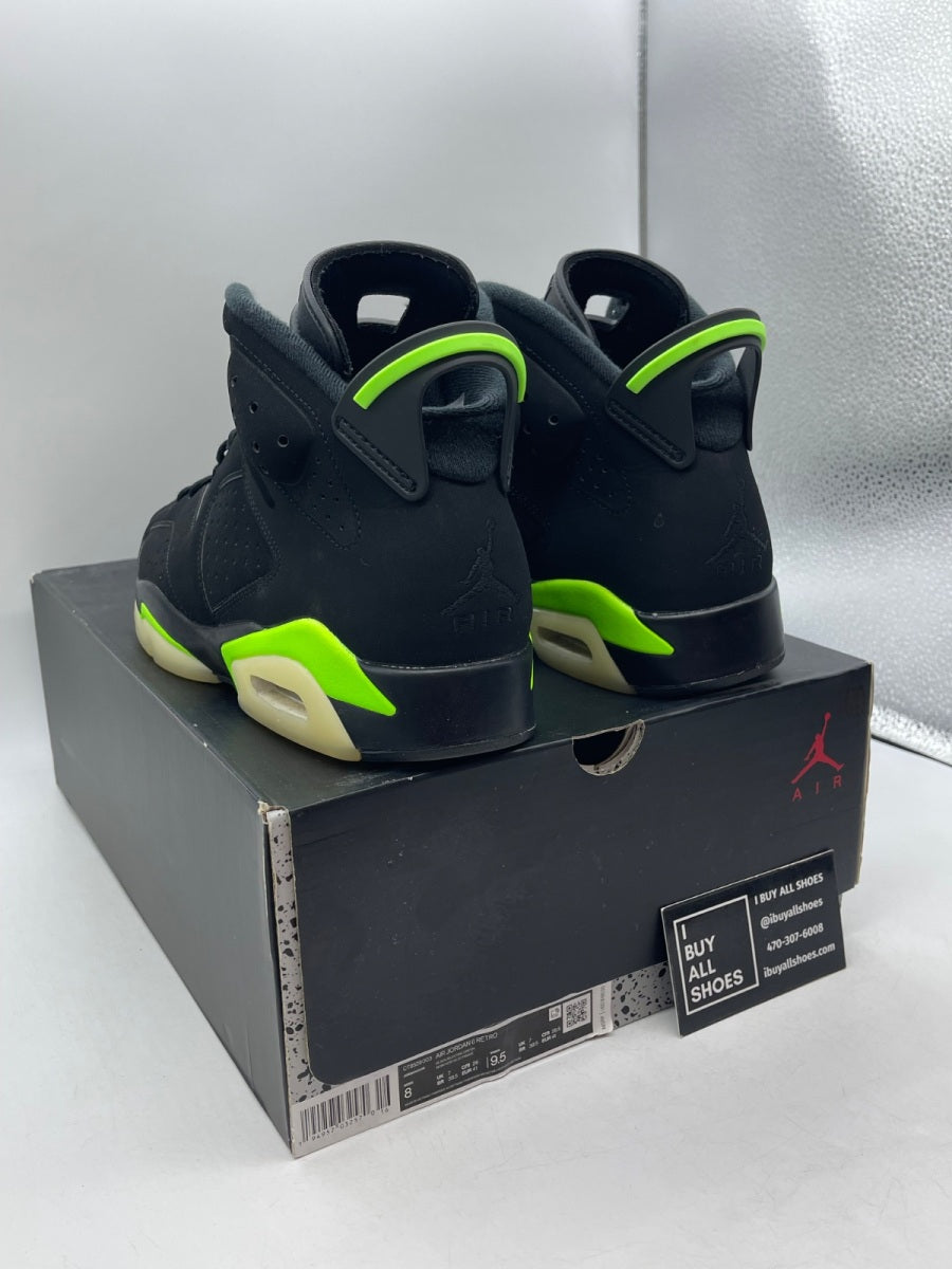 Jordan 6 Retro Electric Green 8 (Moderately Worn Pre-Owned) - Image 4