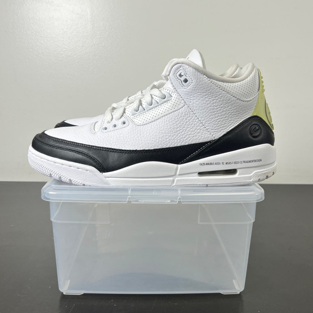 Jordan 3 Retro Fragment 11 (New Pre-Owned)JordanWhite/White-Black - Image 3