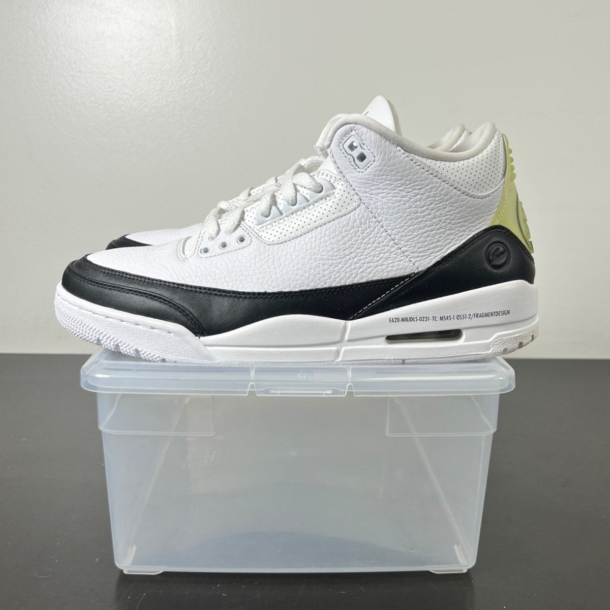Jordan 3 Retro Fragment 11 (New Pre-Owned)JordanWhite/White-Black - Image 3