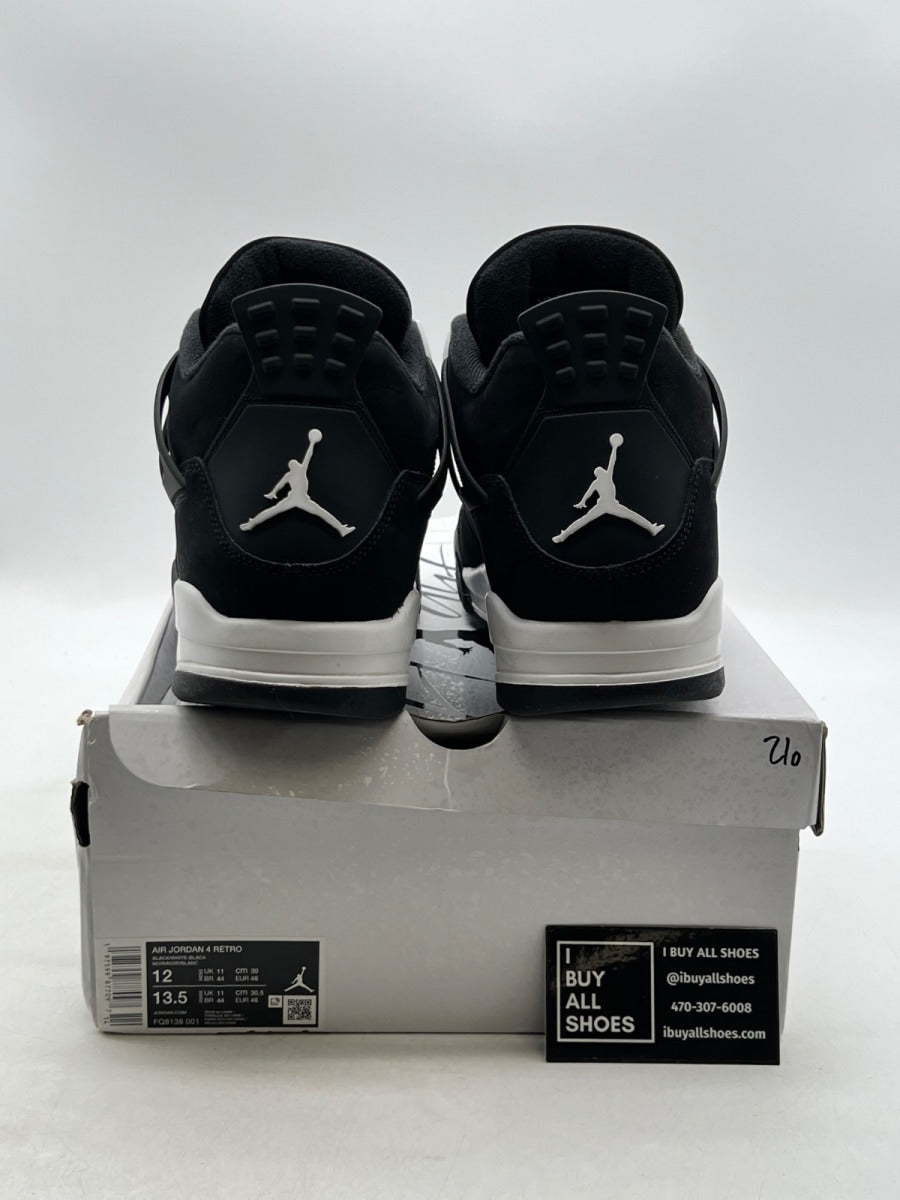 Jordan 4 Retro White Thunder 12 (Lightly Worn Pre-Owned) - Image 3