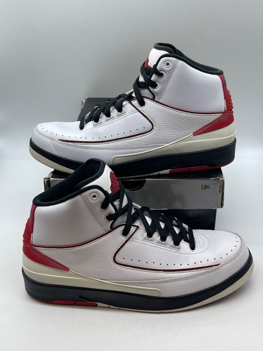 Jordan 2 Retro QF White Varsity Red (2010) (Size 9.5) - Image 1