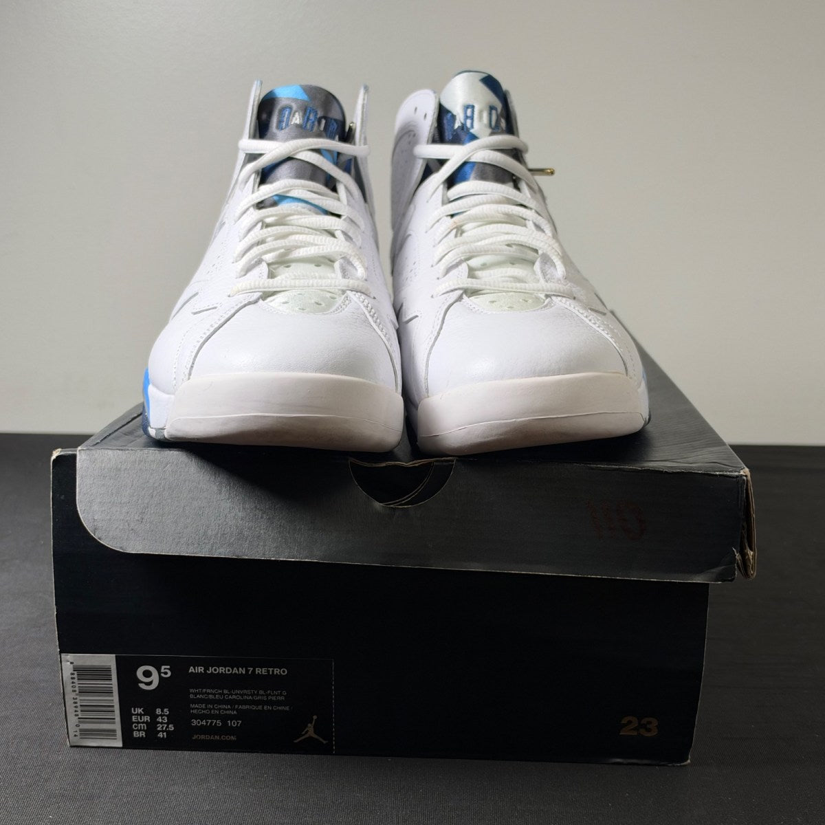 Jordan 7 Retro French Blue (2015) (Size 9.5) - Image 2