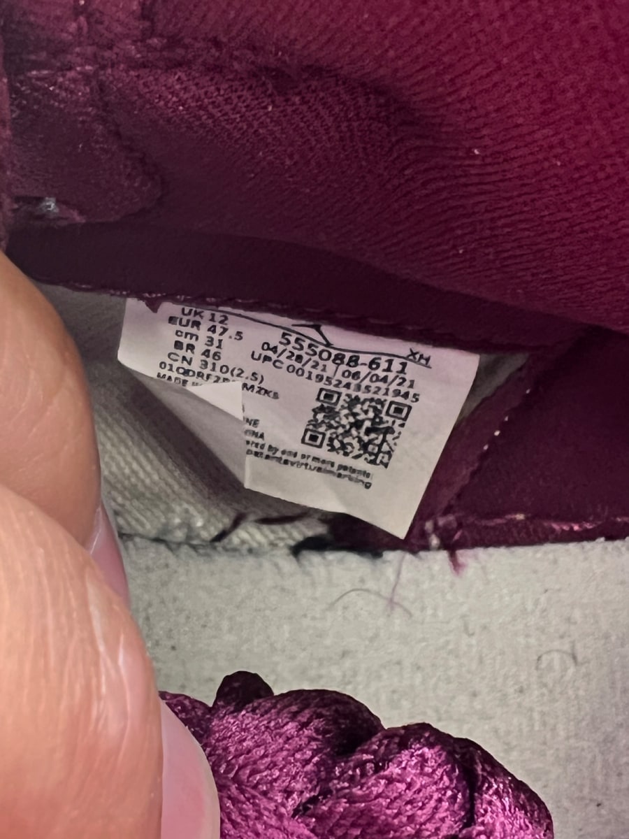 Jordan 1 Retro High OG Bordeaux 13 (Lightly Worn Pre-Owned) - Image 7