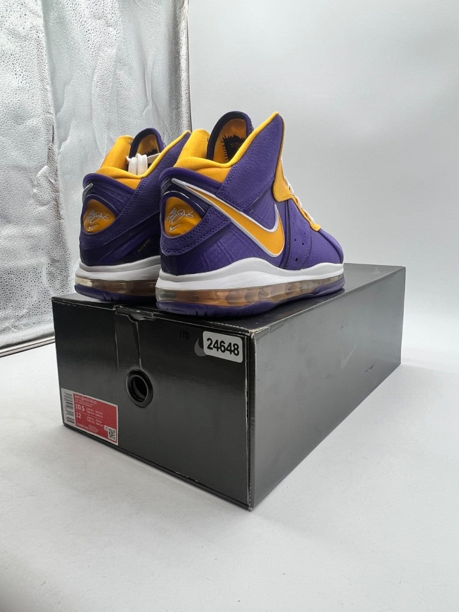 Nike LeBron 8 Lakers 10.5 (Lightly Worn Pre-Owned)NikeCourt Purple/Court Purple-University Gold-University Gold - Image 4