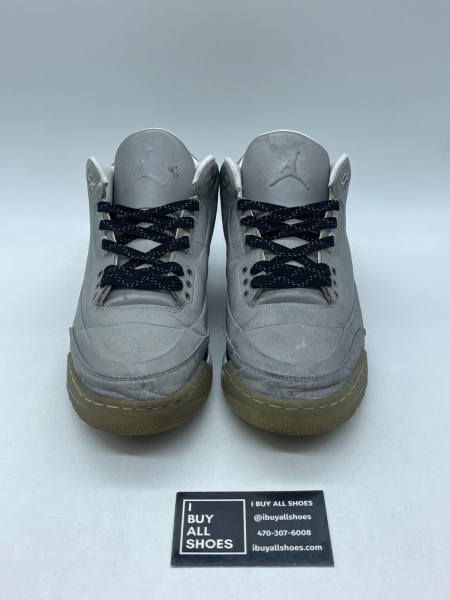 Jordan 3 Retro 5Lab3 Silver 8.5 (Moderately Worn Pre-Owned) - Image 2