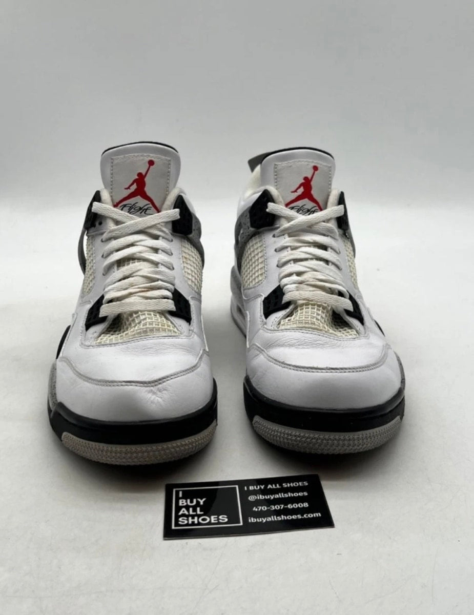 Jordan 4 Retro White Cement (2016) 12 (Moderately Worn Pre-Owned)JordanWhite/Fire Red-Black-Tech Grey - Image 2