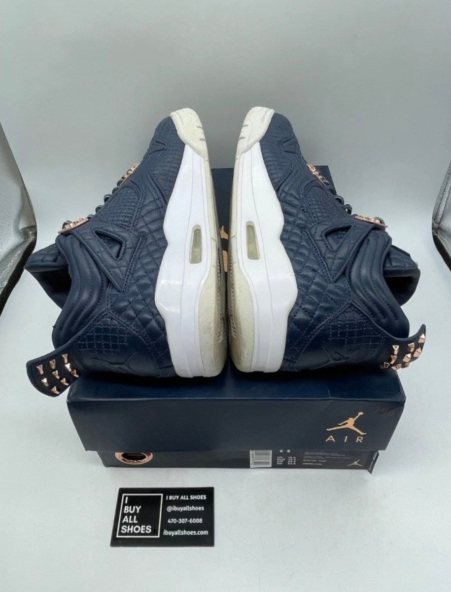 Jordan 4 Retro Obsidian 11.5 (Moderately Worn Pre-Owned)JordanObsidian/Obsidian-White - Image 6