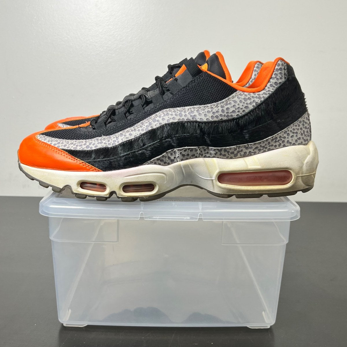 Nike Air Max 95 Safari Keep Rippin Stop Slippin 11 (Moderately Worn Pre-Owned)NikeBlack/Black-Granite-Safety Orange - Image 3