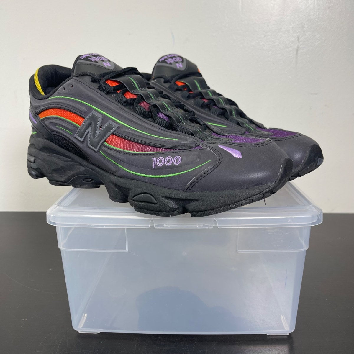 New Balance 1000 Reflective Black Multi-Color 11.5 (Moderately Worn Pre-Owned)New BalanceBlack/Multi-Color - Image 1