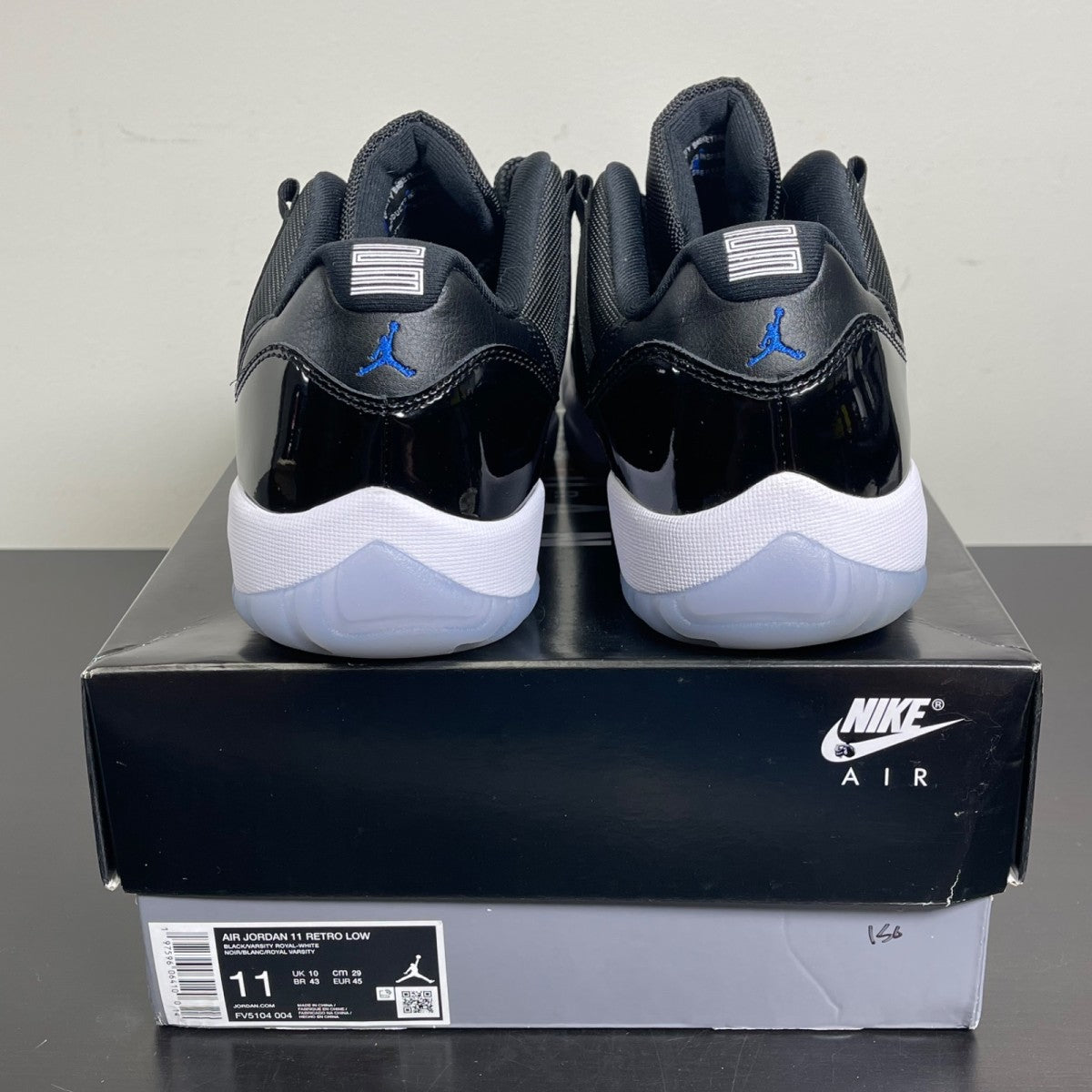Jordan 11 Retro Low Space Jam 11 (Lightly Worn Pre-Owned)JordanBlack/Varsity Royal/White - Image 4