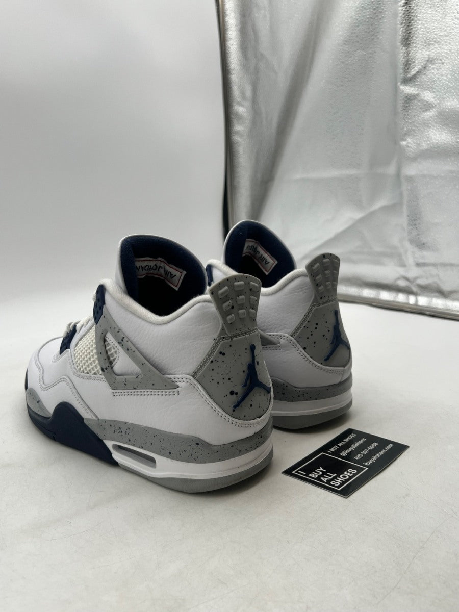 Jordan 4 Retro Midnight Navy 9.5 (Lightly Worn Pre-Owned) - Image 4