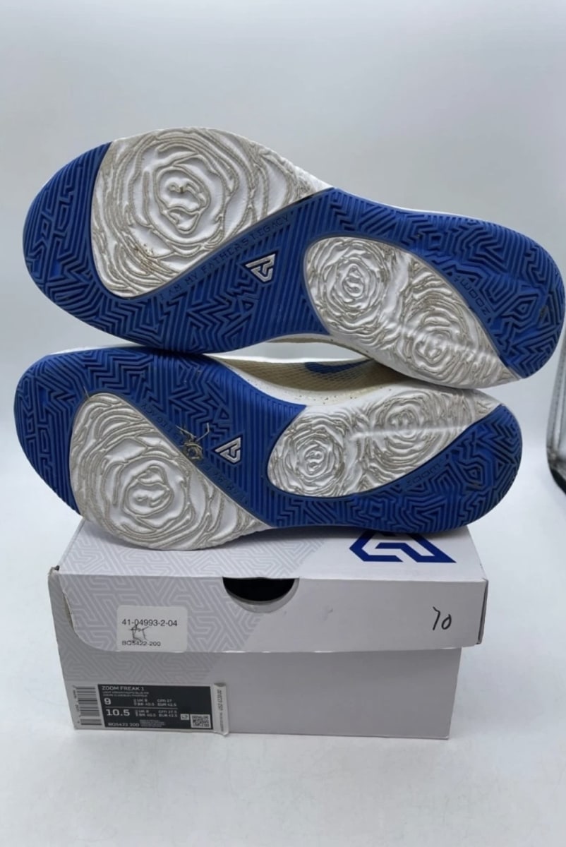 Nike Zoom Freak 1 Cream City 9 (Lightly Worn Pre-Owned)NikeLight Cream/Pacific Blue - Image 7