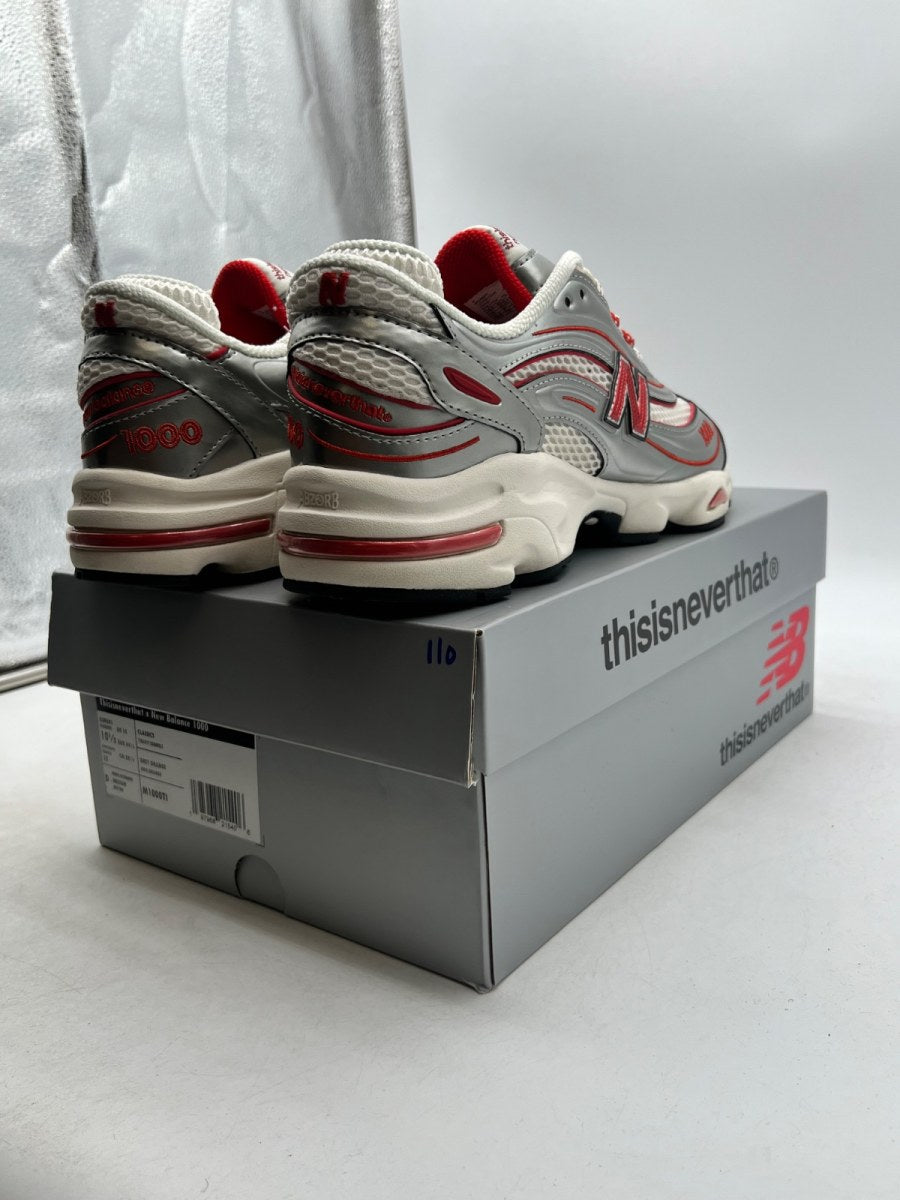 New Balance 1000 thisisneverthat Metallic Silver Red 10.5 (Lightly Worn Pre-Owned)New BalanceMetallic Silver/Red - Image 5