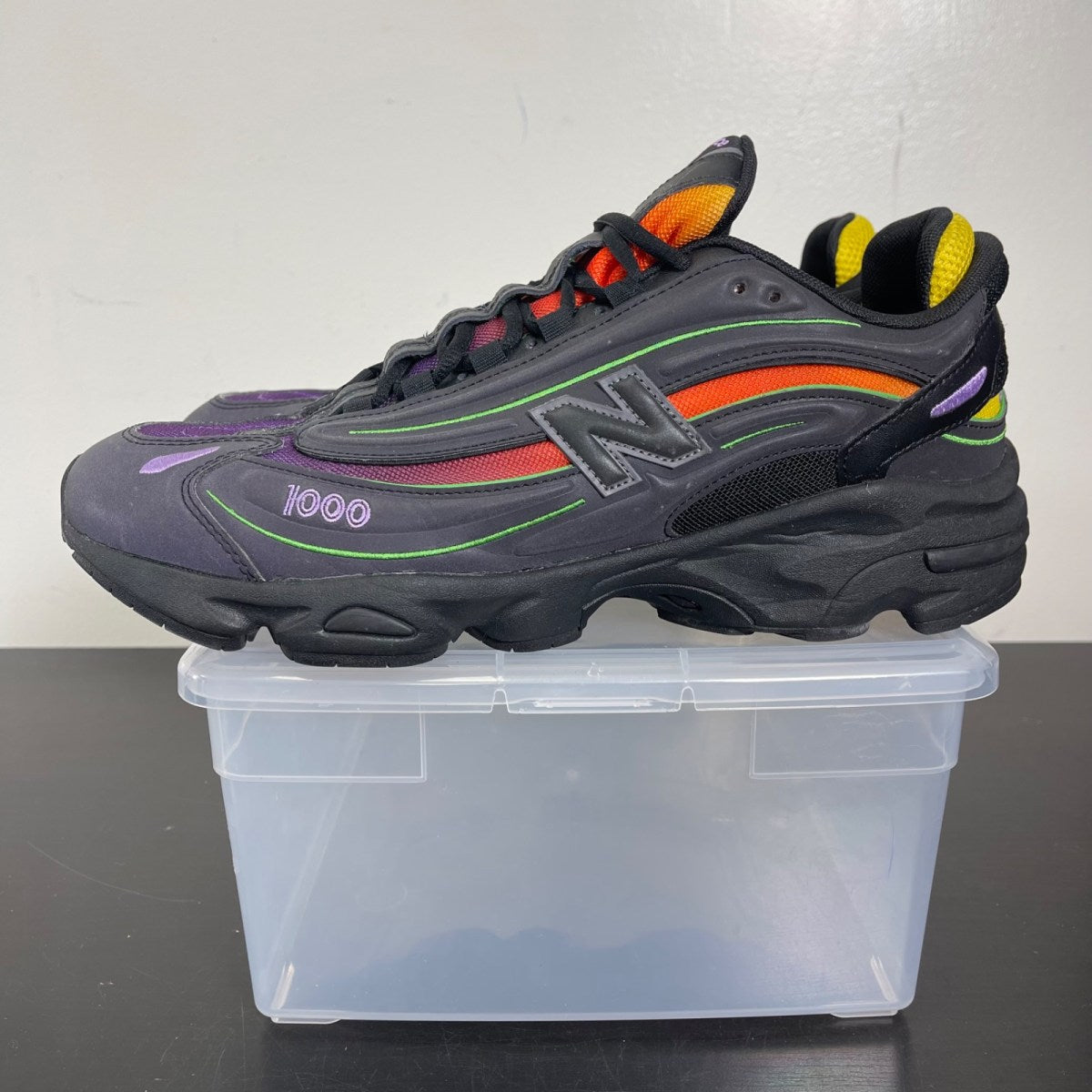 New Balance 1000 Reflective Black Multi-Color 11.5 (Moderately Worn Pre-Owned)New BalanceBlack/Multi-Color - Image 3