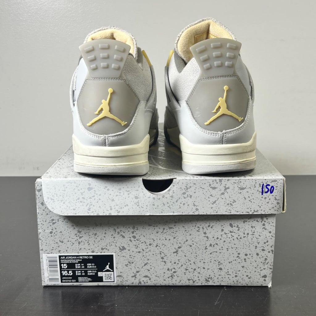 Jordan 4 Retro SE Craft Photon Dust 15 (Lightly Worn Pre-Owned)JordanPhoton Dust/Pale Vanilla/Off White/Grey Fog/Flat Pewter/Sail - Image 4