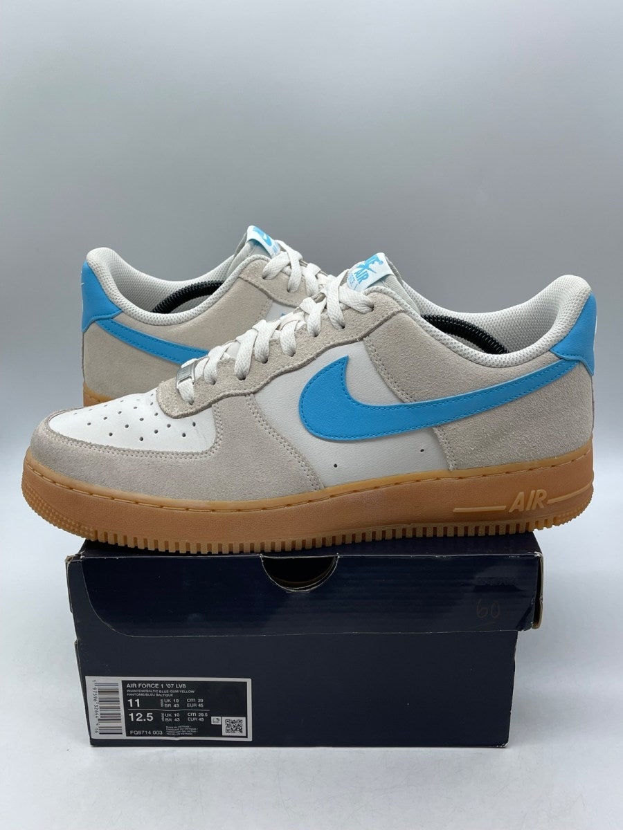 Nike Air Force 1 Low '07 LV8 Phantom Baltic Blue 11 (Moderately Worn Pre-Owned) - Image 1