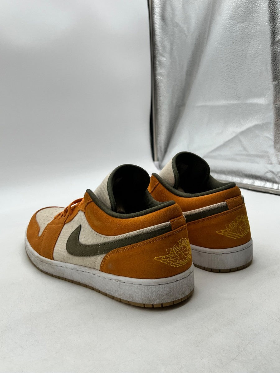 Jordan 1 Low SE Light Curry 12 (Lightly Worn Pre-Owned)JordanOrange/Olive-Sail - Image 4