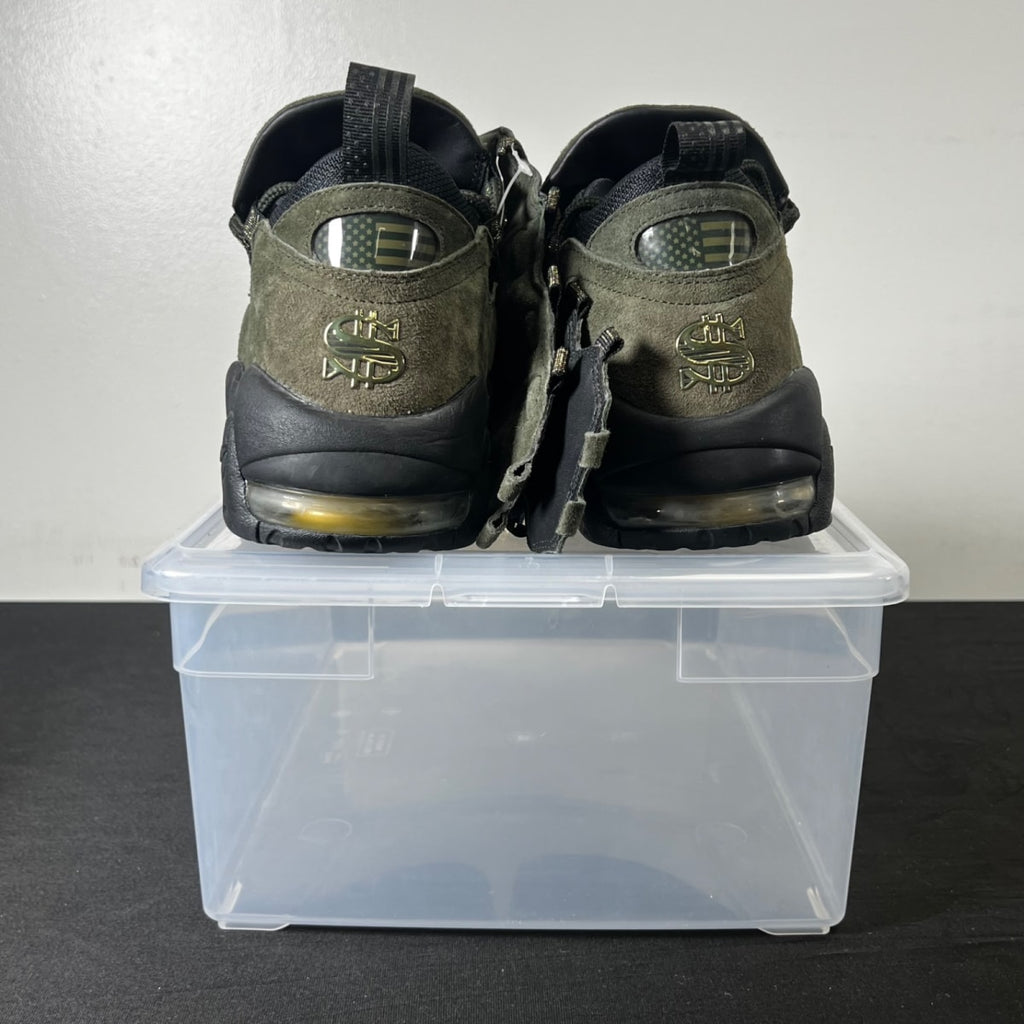 Nike Air More Money Currency Pack (USA) 9.5 (New Pre-Owned)NikeSequoia/Metallic Gold-Black - Image 5
