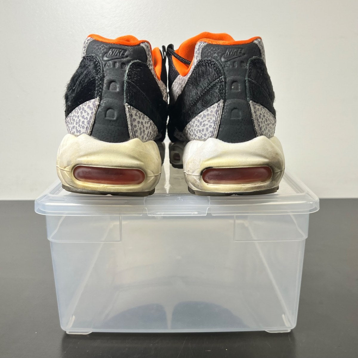 Nike Air Max 95 Safari Keep Rippin Stop Slippin 11 (Moderately Worn Pre-Owned)NikeBlack/Black-Granite-Safety Orange - Image 6