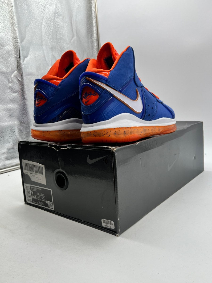 Nike LeBron 8 Hardwood Classic (2021) 9 (Lightly Worn Pre-Owned)NikeVarsity Royal/Orange Blaze-Total Orange-White - Image 5