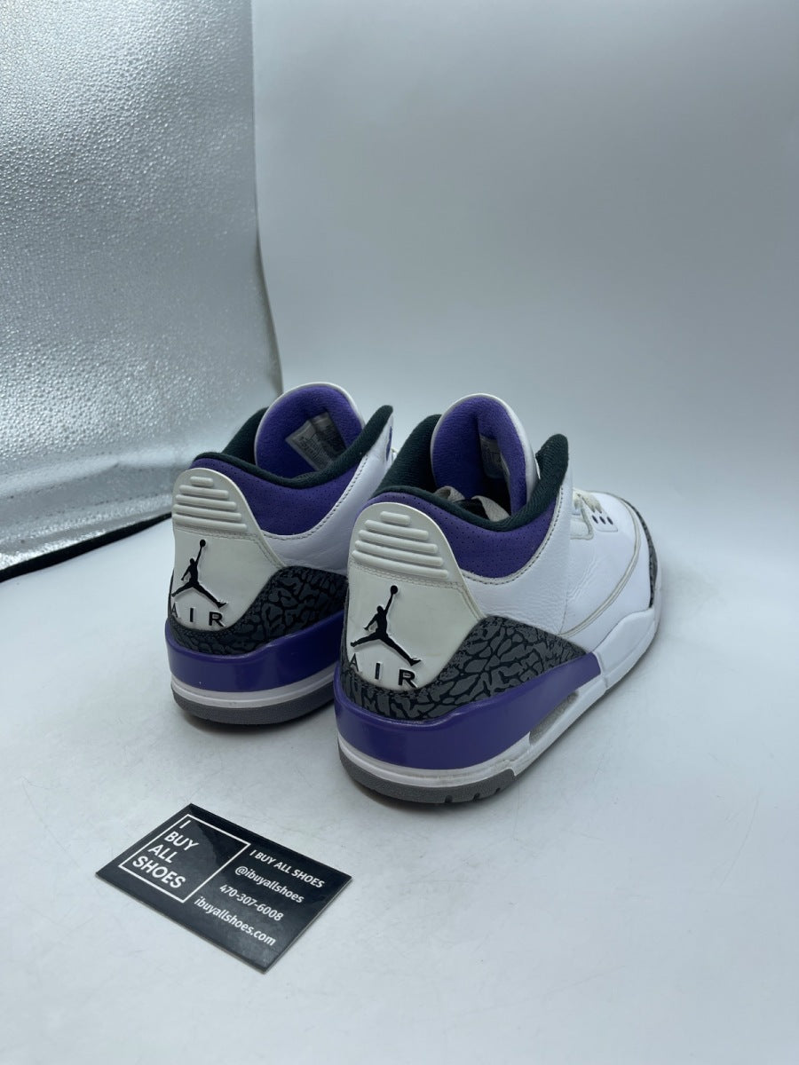 Jordan 3 Retro Dark Iris 11.5 (Moderately Worn Pre-Owned) - Image 5