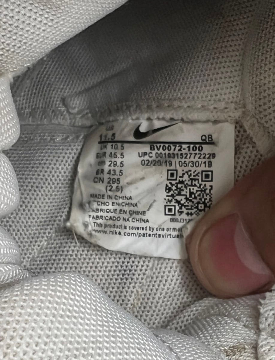 Nike Blazer Mid sacai White Grey 11.5 (Heavily Worn Pre-Owned)NikeSummit White/White-Wolf Grey-Black - Image 7