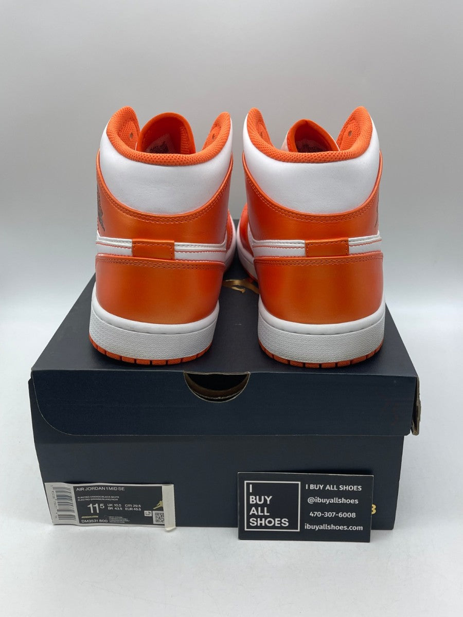 Jordan 1 Mid Metallic Orange 11.5 (Moderately Worn Pre-Owned) - Image 3