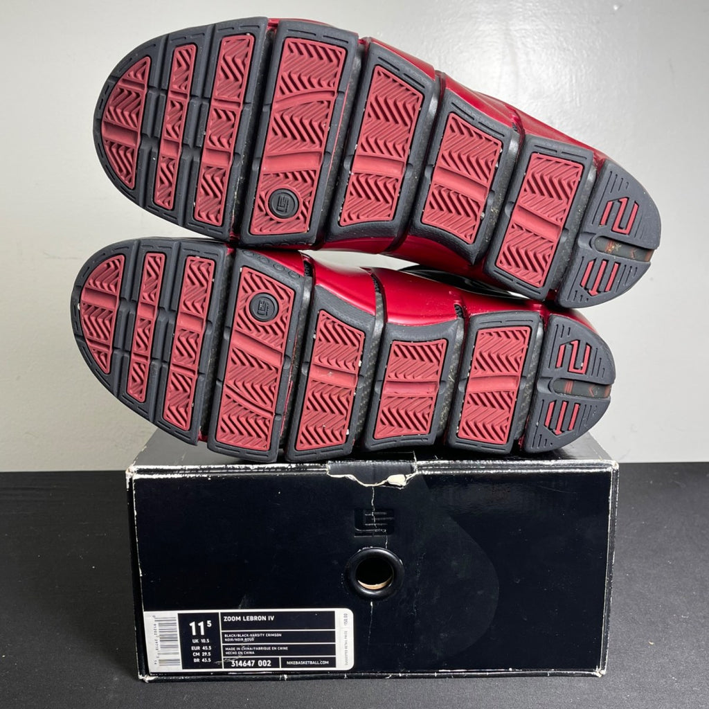 Nike LeBron 4 Black Crimson (Size 11.5) - Image 5