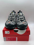 Nike Air Max 98 AOP Black 9.5 (Lightly Worn Pre-Owned)NikeWhite/Team Orange-Black - Image 1