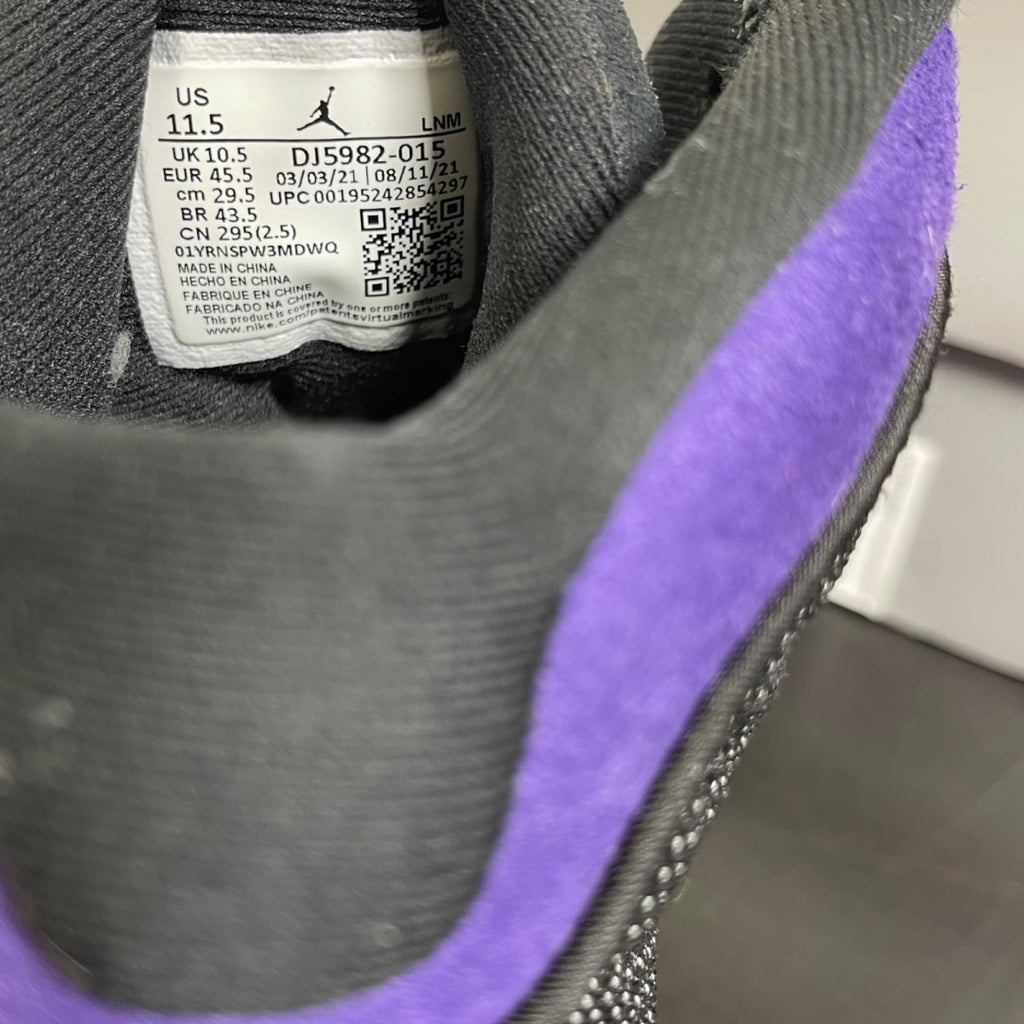 Jordan 13 Retro Court Purple 11.5 (Moderately Worn Pre-Owned)JordanBlack/Court Purple-White - Image 6