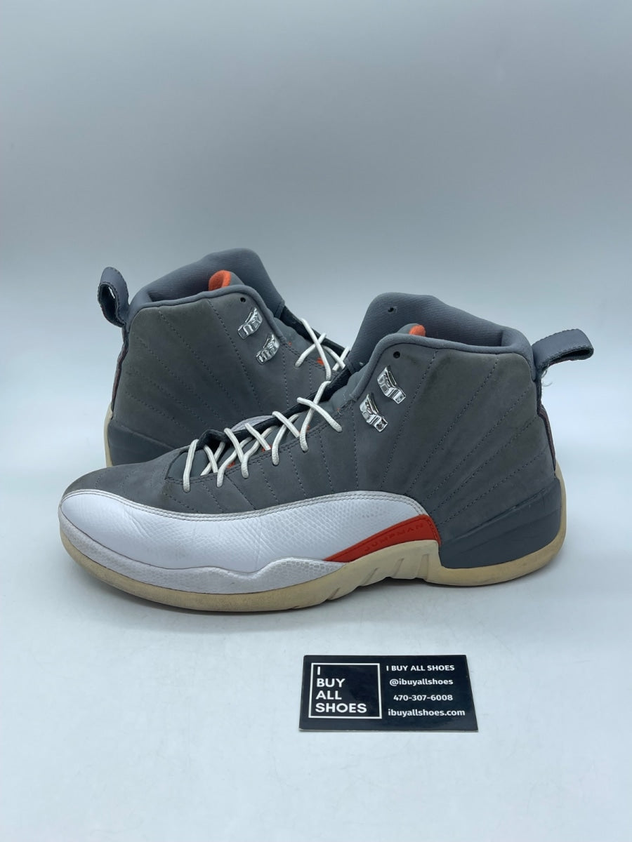 Jordan 12 Retro Cool Grey 12 (Heavily Worn Pre-Owned) - Image 1