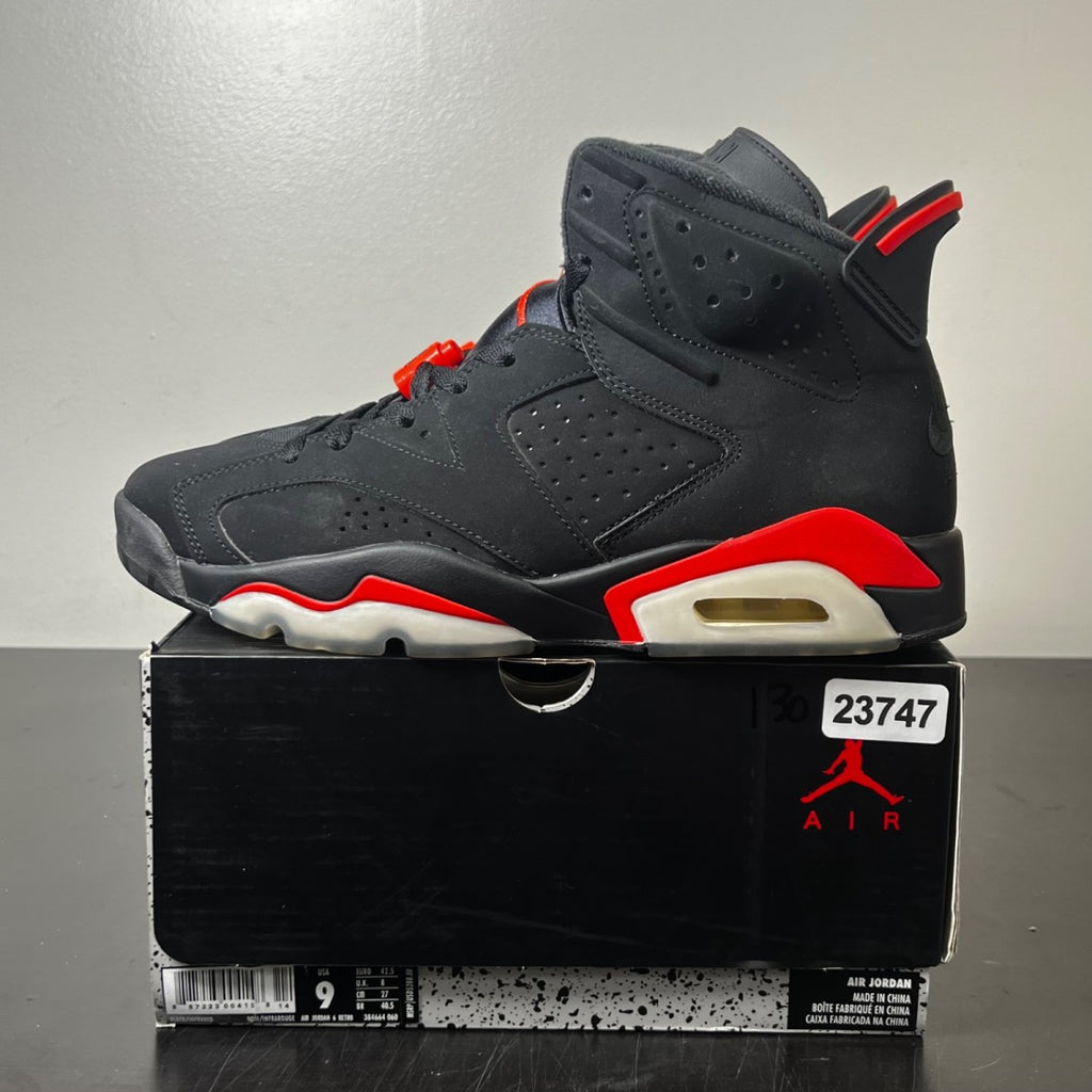 Jordan 6 Retro Black Infrared (2019) 9 (Lightly Worn Pre-Owned)JordanBlack/Infrared - Image 3